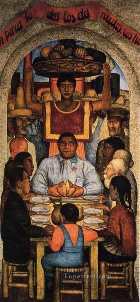 Our Bread Diego Rivera Oil Paintings